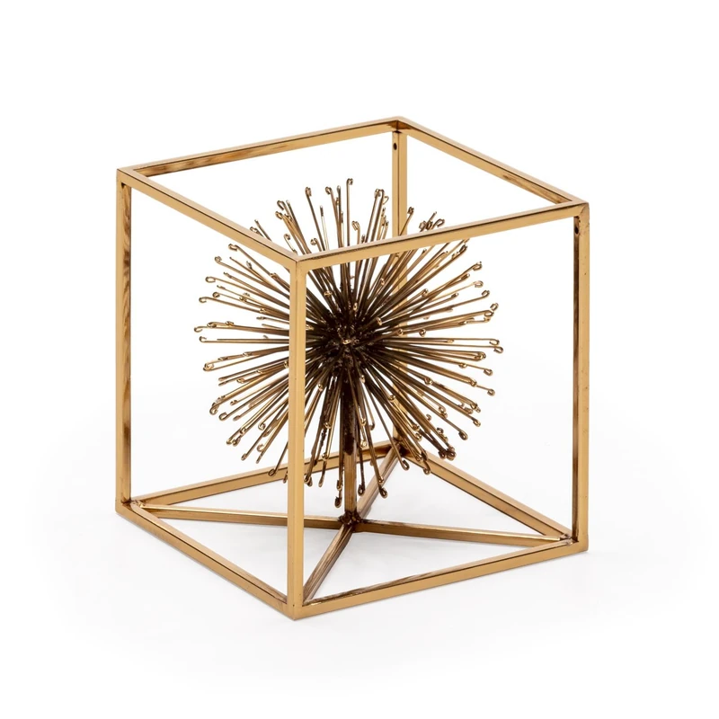 Figure 18X18X18 Metal Dorado