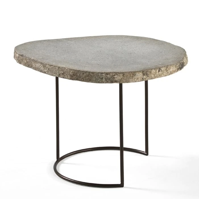 AlexandreHouse Mesa Auxiliar 50 x 50 x 37 cm Aprox. Metal/Foot Gris