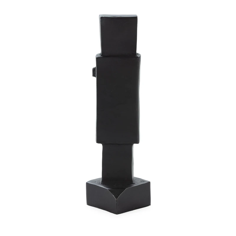 AlexandreHouse Figure, 10 x 10 x 42 cm, metal bronze Negruzco - Image 1