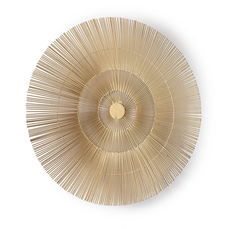 Esculture 61X6X61 Metal Dorado - Image 1