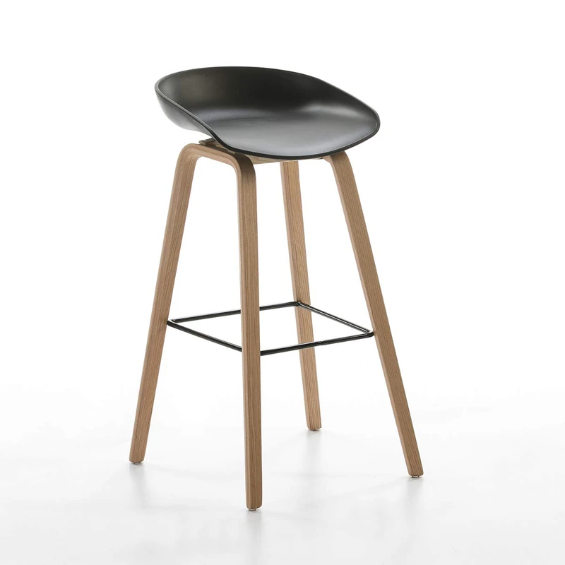 AlexandreHouse TABURETE 50X46X83 MADERA/METAL/ACRYLIC BLACK