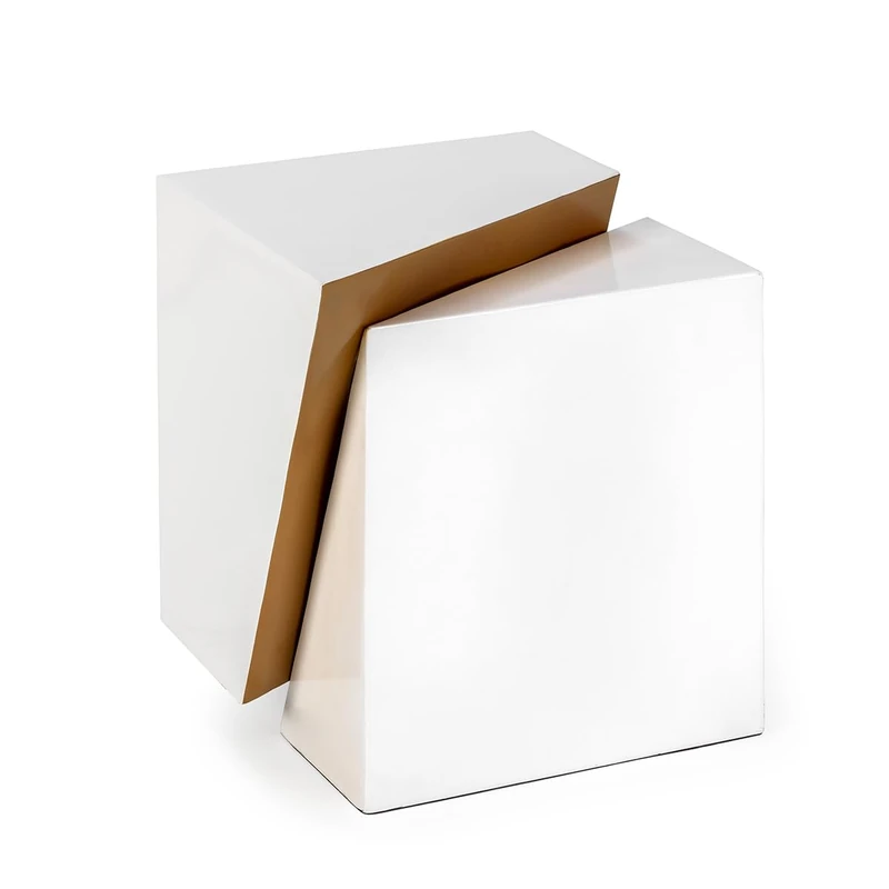 Mesa Auxiliar 41 x 35 x 48 cm Metal Black/Dorado