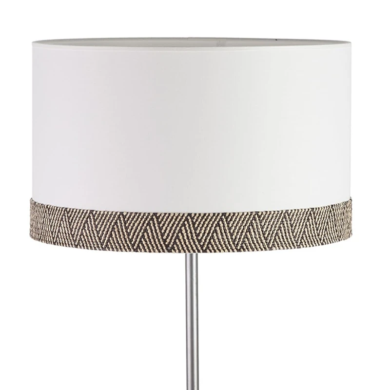 Algodon White Tube Trousers 40 x 40 x 24 cm with Cenefa Blanco/Black