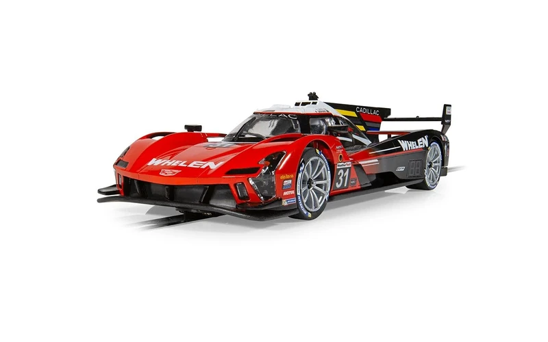 Scalextric Cars - C4515 Cadillac V-Series.R - Whelen Engineering - Toy Slot Car for use with Race Tracks or Set - Small Kids Gift Ideas for Boy/Girl Ages 3 Accessories, Red
