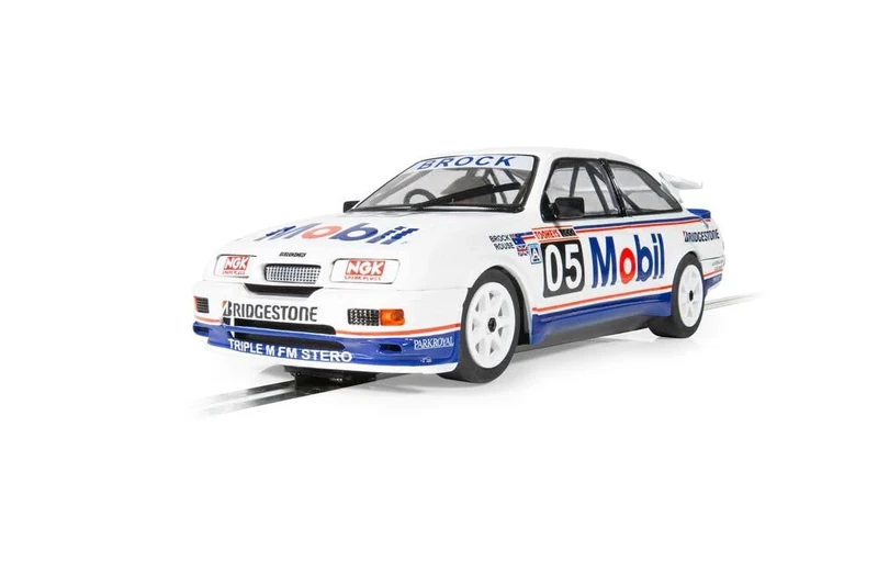 Scalextric Cars - C4505 Ford Sierra RS500 - Peter Brock Bathurst 1989 - Toy Slot Car for use with Race Tracks or Set - Small Kids Gift Ideas for Boy/Girl Ages 3 Accessories
