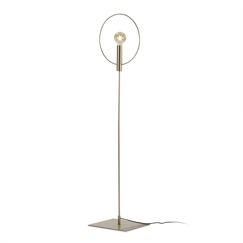 AlexandreHouse Lamp de Pie 42X35X165 Metal Dorado