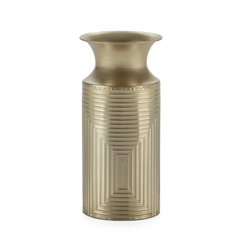 JARRON 16X16X35 Metal Dorado - Image 1