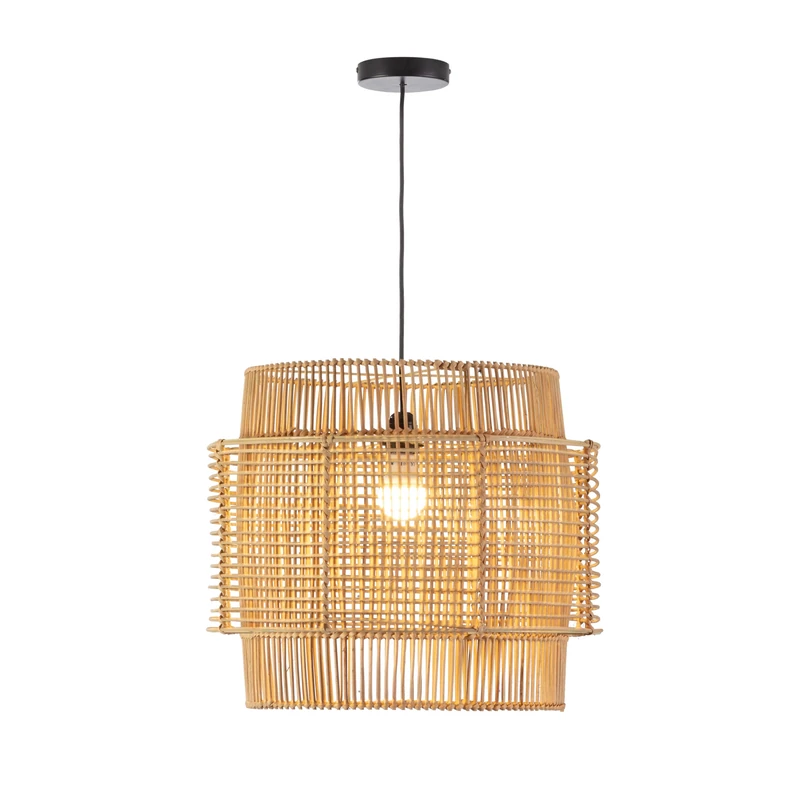 AlexandreHouse Techo lamp 50 x 50 x 45/200 Metal Ratan Natural