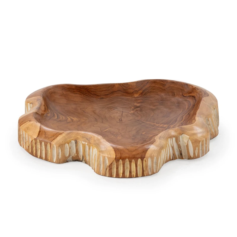 AlexandreHouse Bowl 30 x 30 x 6 cm Ray/Natural/White Lavender - Image 1
