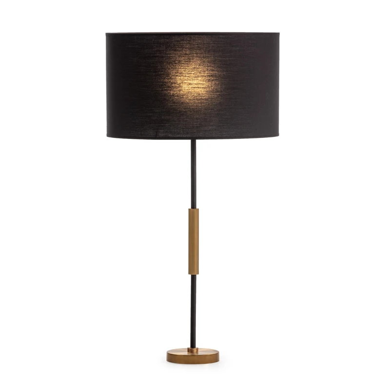 AlexandreHouse Susmesa Lamp 12 x 12 x 60 cm Metal Dorado/Black/Sin Trousers