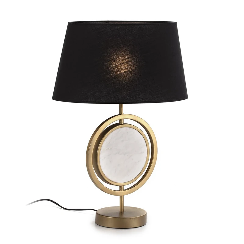 AlexandreHouse Susmesa Sin Pant Lamp 24 x 15 x 42 cm Marble Blue/Metal Dorado