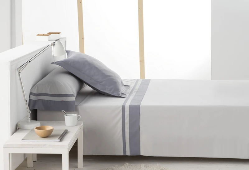 AlexandreHouse Juego de Sábanas Marbella Pearl Colour Maple - Cama de 90 (3 pieces) -100% Cotton - 200 Hilos. Gramage: 125