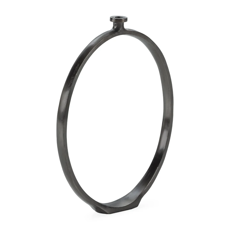 Jarron 50X5X61 Metal Plomo Antique - Image 1