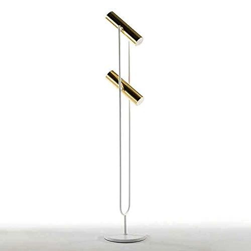 AlexandreHouse Pie Lamp 22 x 22 x 120 cm Metal Gold/White - Image 1