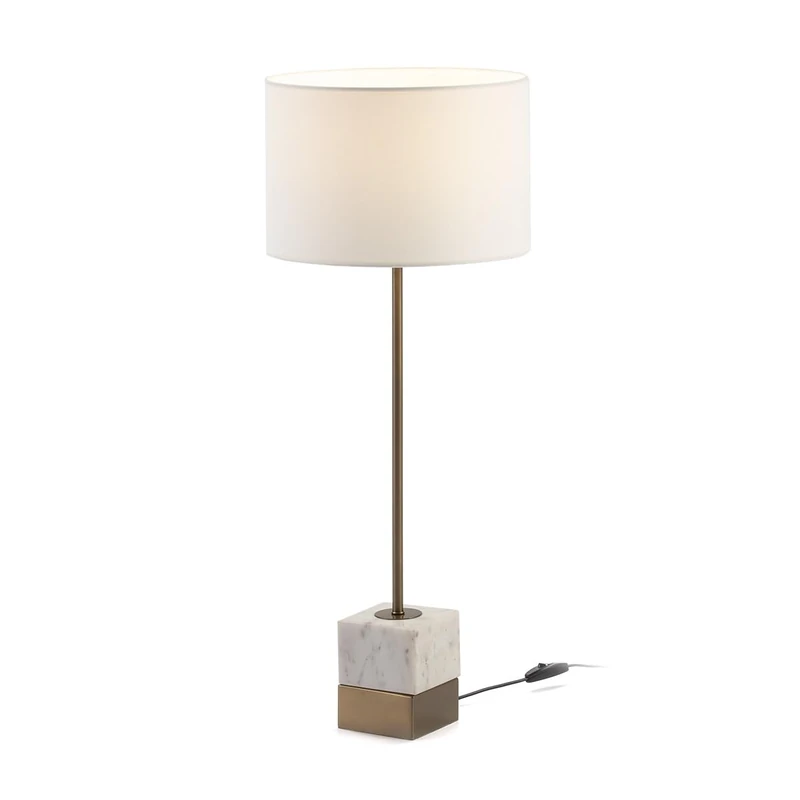AlexandreHouse Susmesa Sin Trousers Lamp 10 x 10 x 58 cm Marble Blue/Metal Dorado