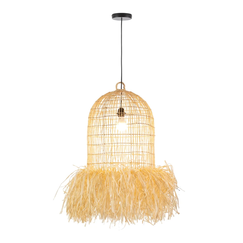 AlexandreHouse Techo Lamp 40X40X55/200 SISAL Blanco
