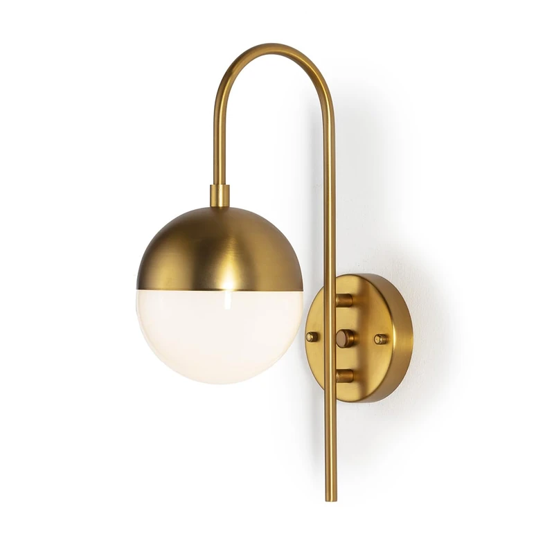 AlexandreHouse Aplique 15 x 27 x 42 cm Crystal Blanco Metal Dorado