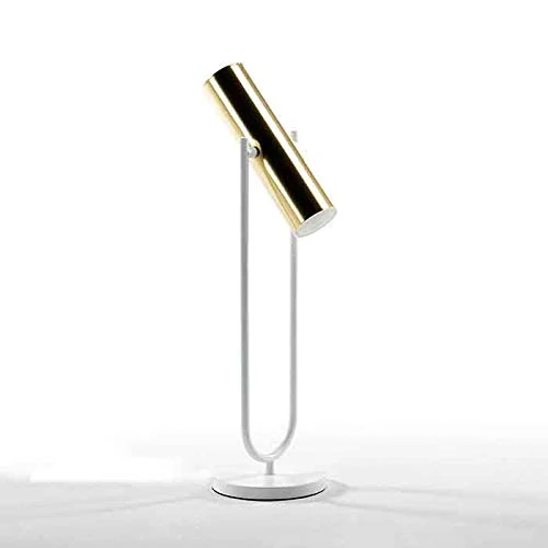 AlexandreHouse SOBREMESA LAMP 14X22X53 Metal Gold/Blanco