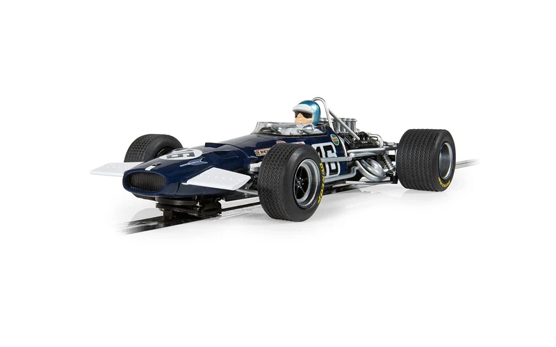 Scalextric Cars - C4521 Brabham BT26 - Piers Courage Monaco GP 1969 - Toy Slot Car for use with Race Tracks or Set - Small Kids Gift Ideas for Boy/Girl Ages 3 Accessories, Black