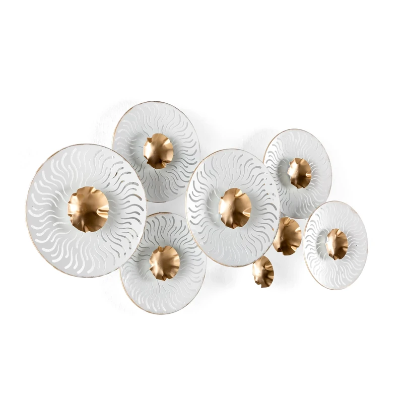 Exculture 110 x 5.5 x 55 cm Metal Dorado/White - Image 1