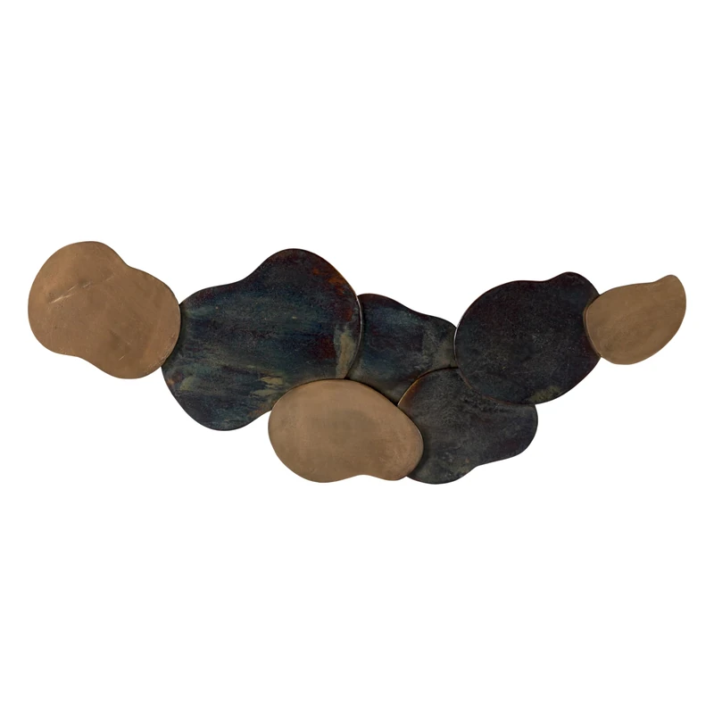 Esculture 125 x 3 x 45 cm Metal Azul Cobalt Envejecido/Dorado Antique