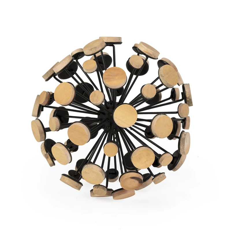 AlexandreHouse Figure 17 x 17 x 17 cm Madera Natural/Metal Black