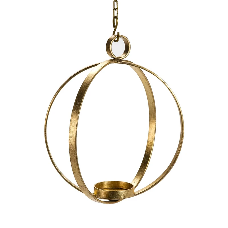 Candlestick 34X34X41 Metal Dorado - Image 1