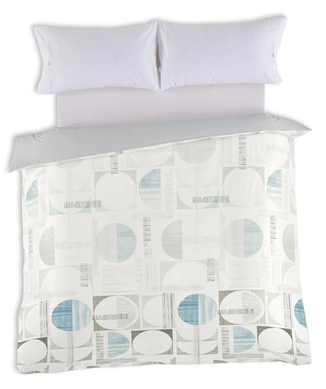 AlexandreHouse Funda NÓRDICA JAIME 140 x 200 cm – Digital Impresión – Digital: 100% Algodón/Liso: 50% Cotton – 50% Polyester – 144 Hills - Image 1