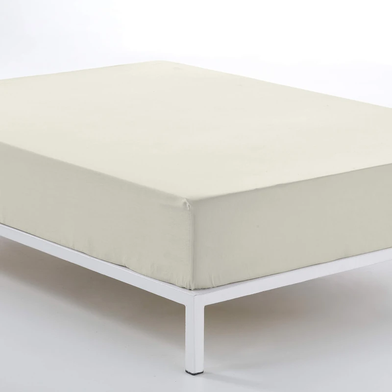 Bajera Adjustable Cream Cama de 200 (30 cm high) - 100% Cotton - 144 Hilos. Gramage: 115