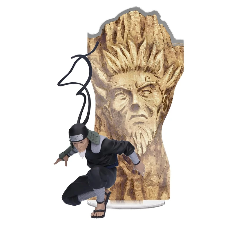 BANPRESTO Hiruzen Sarutobi Naruto Shippuden Panel Spectacle, 7 cm, BP28808P, Multicoloured, Collectable Figure, Ideal for Anime Fans