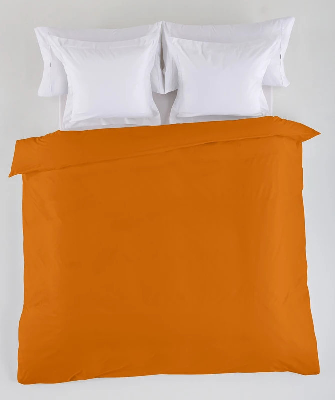 Funda Nordica Lisa Colour Ochre Cama de 135/140 (1 Piece) - 50% Cotton / 50% Polyester - 144 Hilos. Gramage: 115