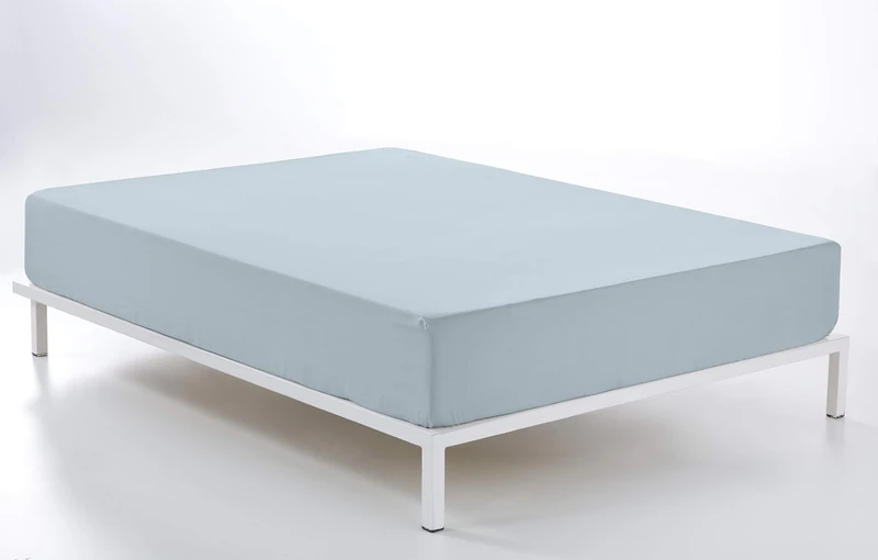 Adjustable Blue Blue Cama de 200 (28 cm high) - 50% Cotton / 50% Polyester - 144 Hilos. Gramage: 115