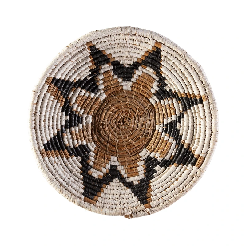 Decorative Plato 50X50X2 Mendong Natural/Black/Black - Image 1