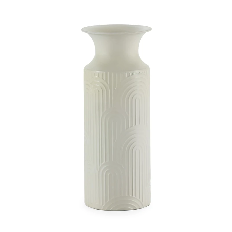 JARRON 16X16X41 Metal White - Image 1