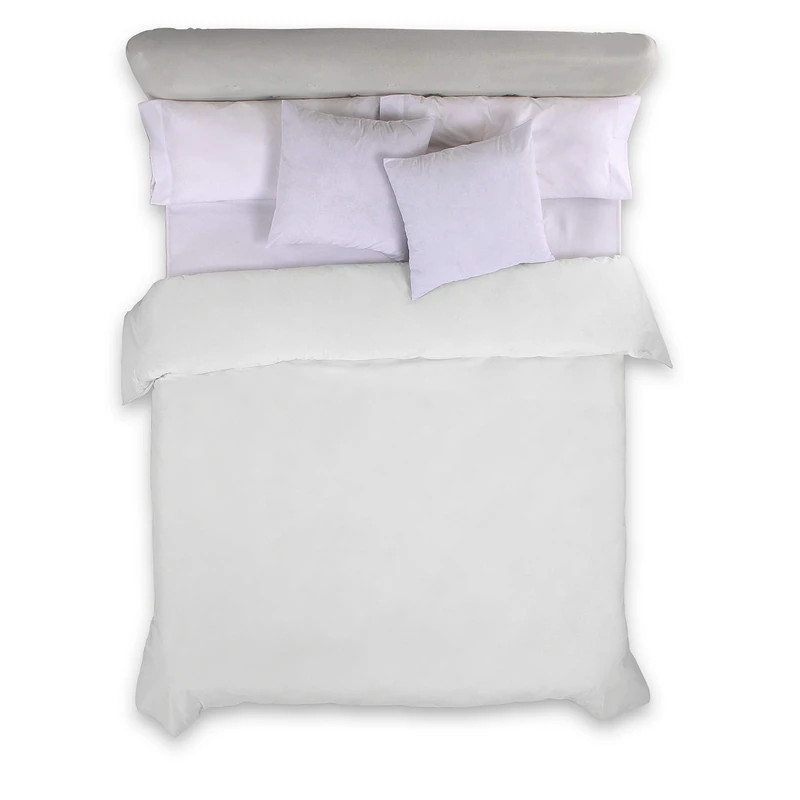 AlexandreHouse Funda Nordic White Cama de 105 (1 Piece) - 100% Cotton - 144 Hilos. Gramage: 115
