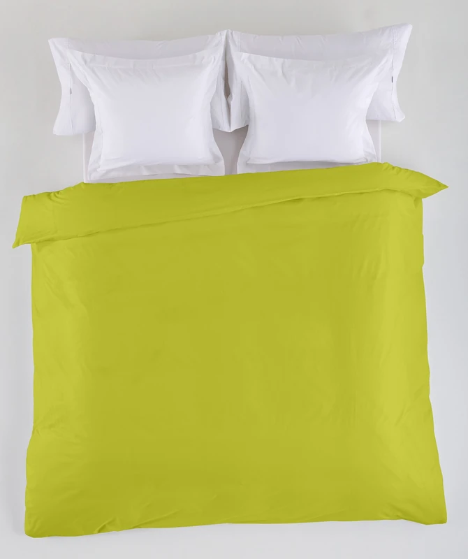 Funda Nordica Lisa Pistacho Colour Cama de 150/160 (1 Piece) - 50% Cotton / 50% Polyester - 144 Hilos. Gramage: 115