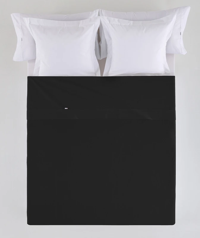 Sabana Encimera Black Cama de 200 50% Cotton / 50% Polyester - 144 Hilos. Gramage: 115