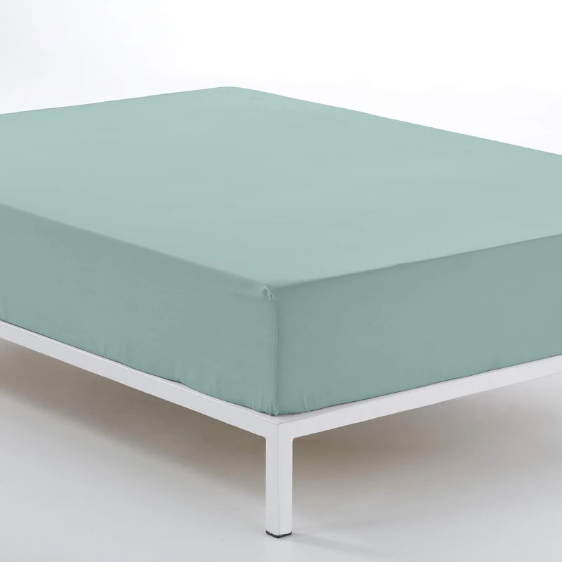 Bajera Ajustable Colour Aqua Cama de 200 (30 cm High) - 100% Cotton - 144 Hilos. Gramage: 115