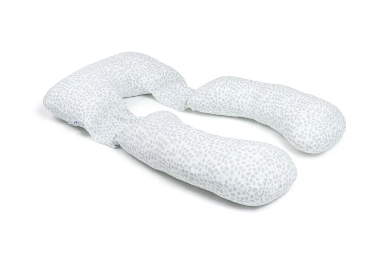 doomoo XXL Pregnancy Pillow, Organic Cotton with Detachable Maternity Nursing Support Cushion, OEKO-TEX® Certified, Made in Europe, Mini Leaves Green