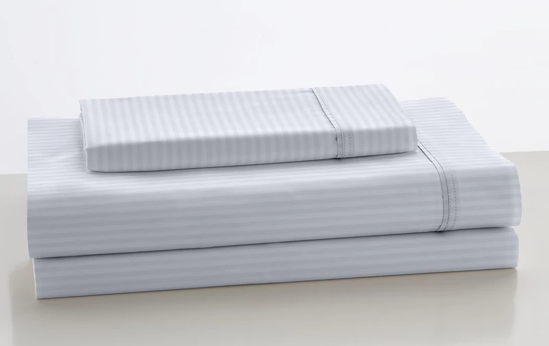 AlexandreHouse Satin Fabric Fabric White Cama de 90 (3 Pieces) - 100% Cotton - 300 Hilos. Gramage: 118