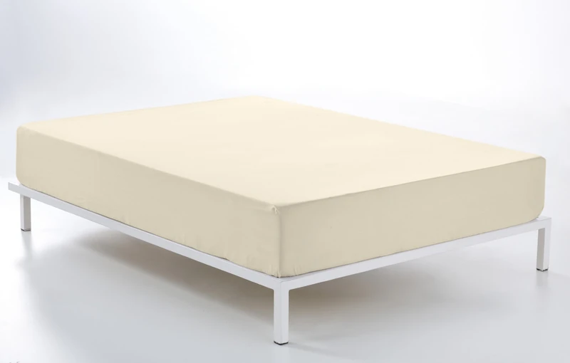 Bajera Adjustable Cream Cama de 200 (28 cm high) - 50% Cotton / 50% Polyester - 144 Hilos. Gramage: 115