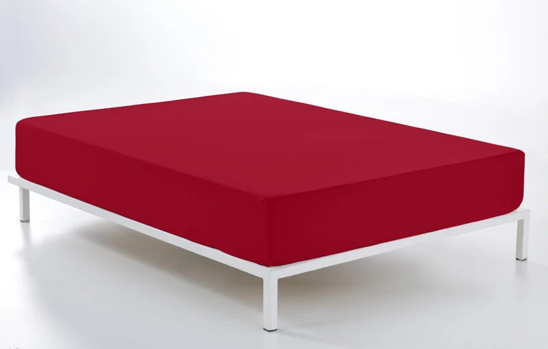 Adjustable Size Burgundy Cama de 200 (28 cm high) - 50% Cotton / 50% Polyester - 144 Hilos. Gramage: 115