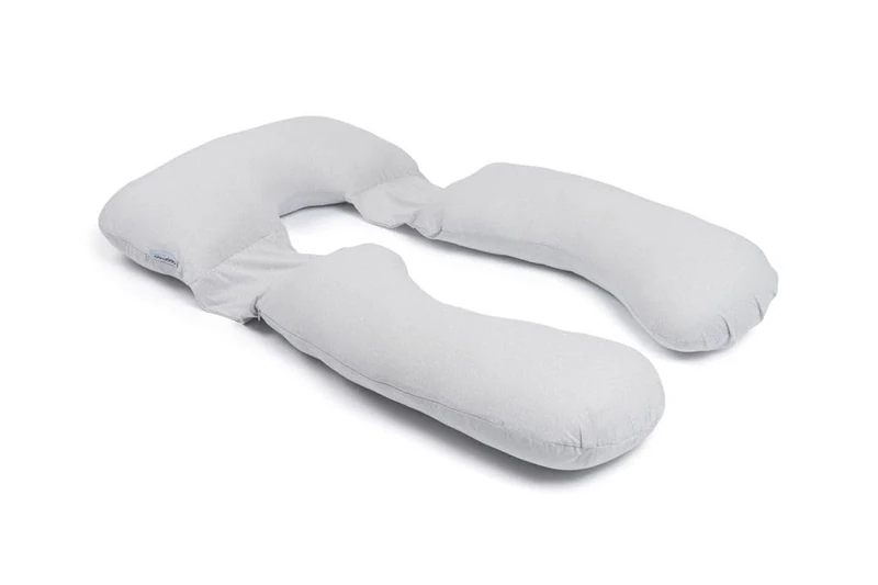 doomoo XXL Pregnancy Pillow, Organic Cotton with Detachable Maternity Nursing Support Cushion, OEKO-TEX® Certified, Made in Europe, Little Dots Grey