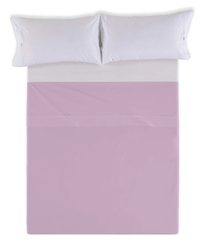 AlexandreHouse Sabana Encimera mauve Cama de 200 100% Algodón - 144 hilos. Gramage: 115