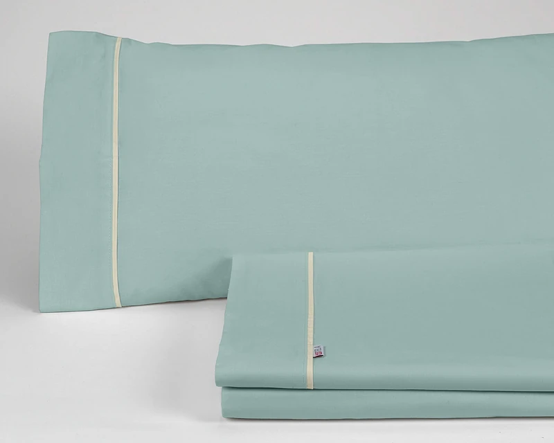 AlexandreHouse Aqua-coloured Juego De Sábanas Cama de 160 (4 pieces) - 100% Cotton - 144 Hilos. Gramage: 115