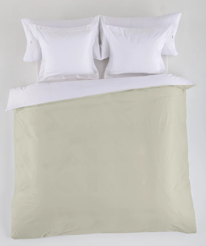 AlexandreHouse Funda Nordica Reversible Blancopiedra - Cama de 150/160 (1 piece) - 50% Cotton / 50% Polyester - 144 Hilos. Gramage: 115 - Image 1