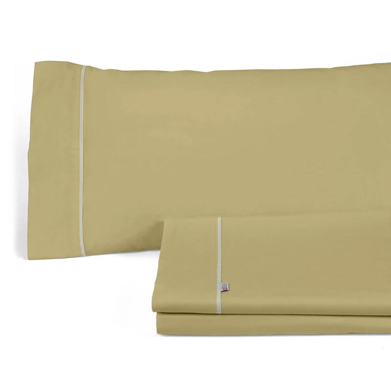 AlexandreHouse Juego de sábanas liso colour arena. Cama de 135/140 cm. 3 pieces - Image 1