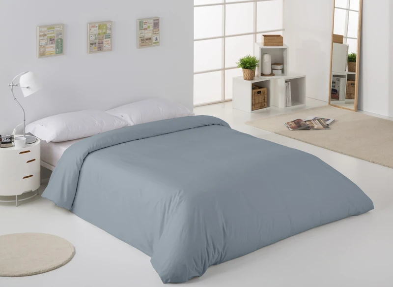 AlexandreHouse Funda Nordica de Algodón Peinado Colour Maple Cama de 135/140 (1 Piece) - 100% Cotton - 200 Hilos. Gramage: 125