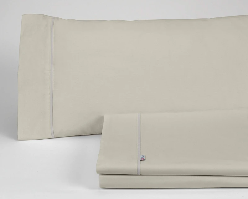 AlexandreHouse Cotton Fabric Fabric Colour Piedra Cama de 90 (3 pieces) -50% Cotton / 50% Polyester - 144 Hilos. Gramage: 115 - Image 1