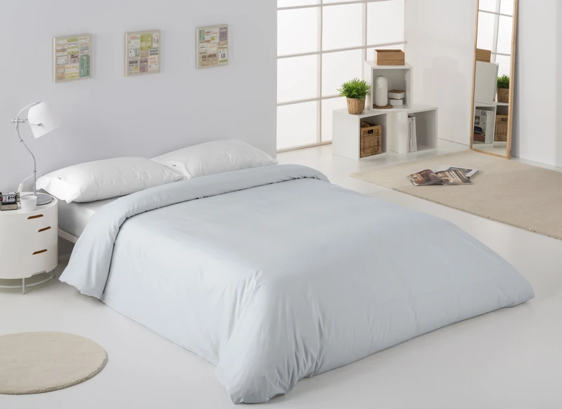 Funda Nordica de algodón peinado Colour Pearl Cama de 150/160 (1 Piece) - 100% Cotton - 200 hilos. Gramage: 125